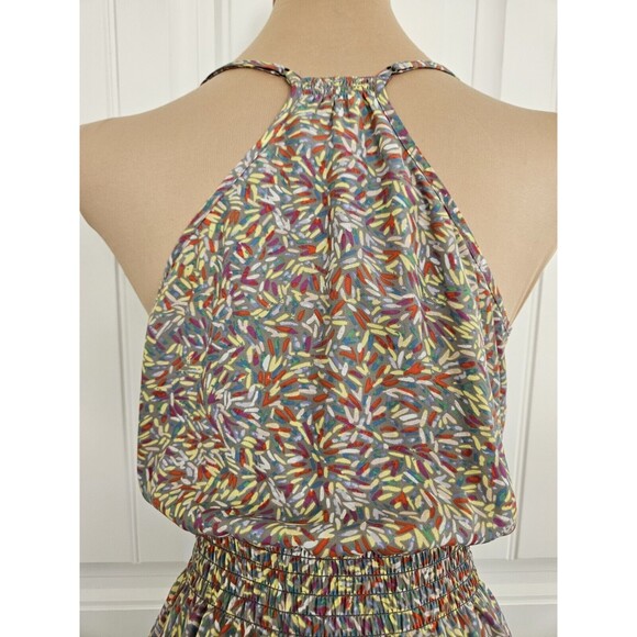 BCBGeneration Mini Sundress Multicolor Brush Strokes Size M - Picture 5 of 8